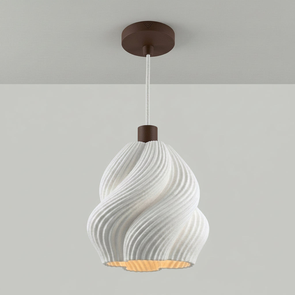 Lámpara de Techo Mangetsu — iluminada en un salón