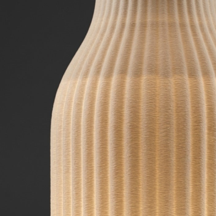 Lámpara macetero Ilumina detalle del diseño minimalista 2 en 1