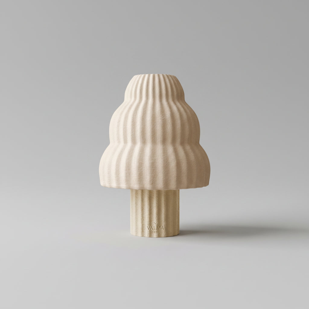 Lámpara de Mesa Honoka — encendida con luz cálida