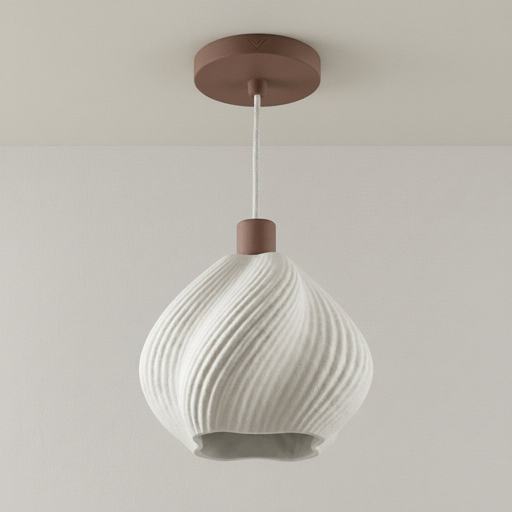 Hidamari Lámpara de Techo — iluminada en un salón