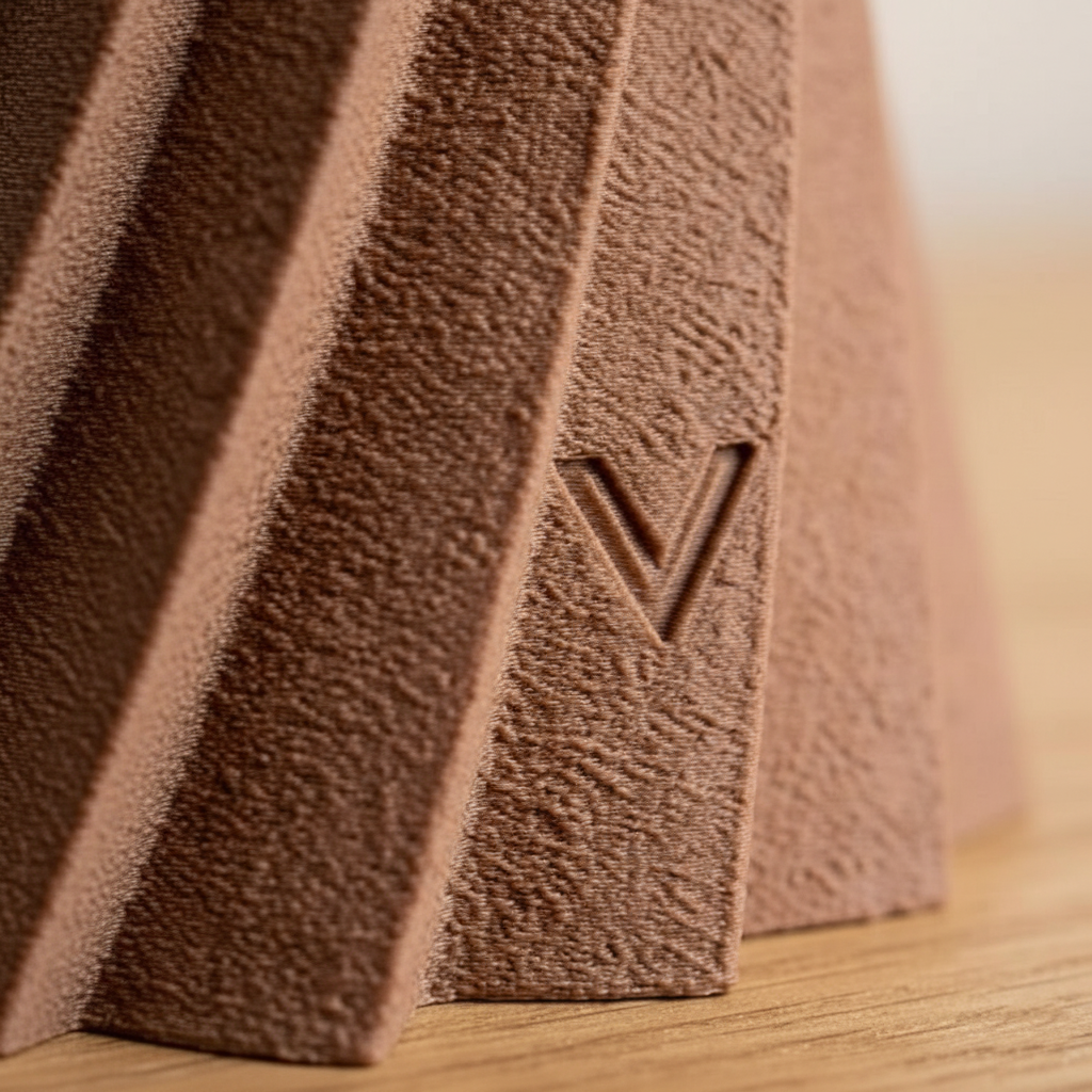 Lámpara de Mesa Yūgen — detalle de la textura