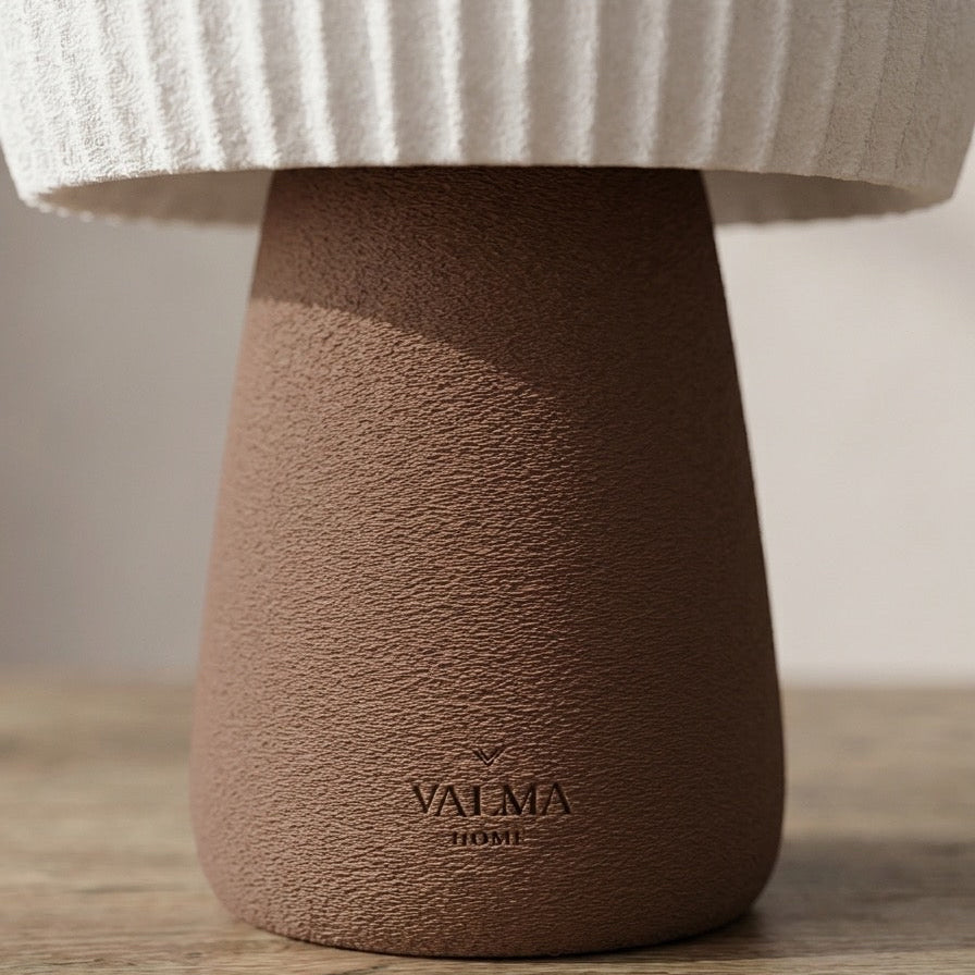Lámpara de Mesa Nikkō — detalle de la textura