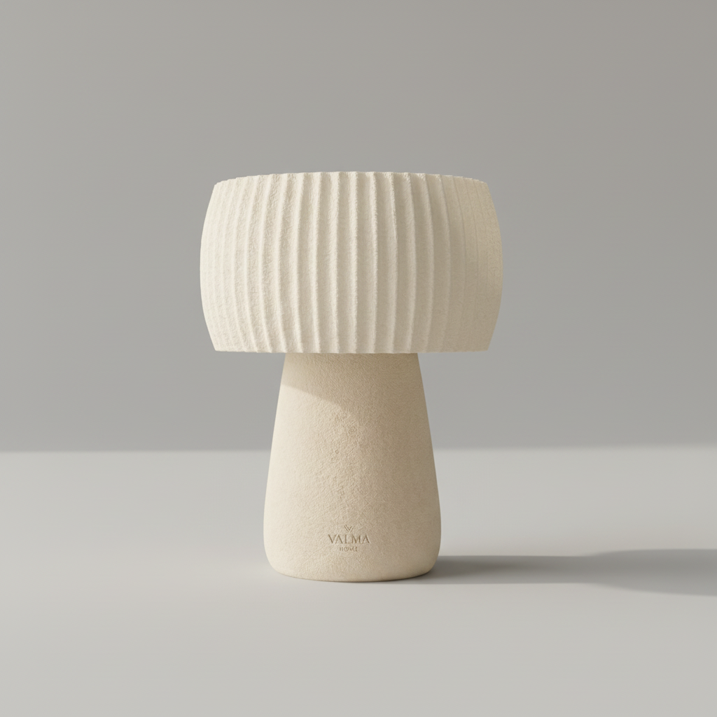 Lámpara de Mesa Nikkō — iluminada en un salón