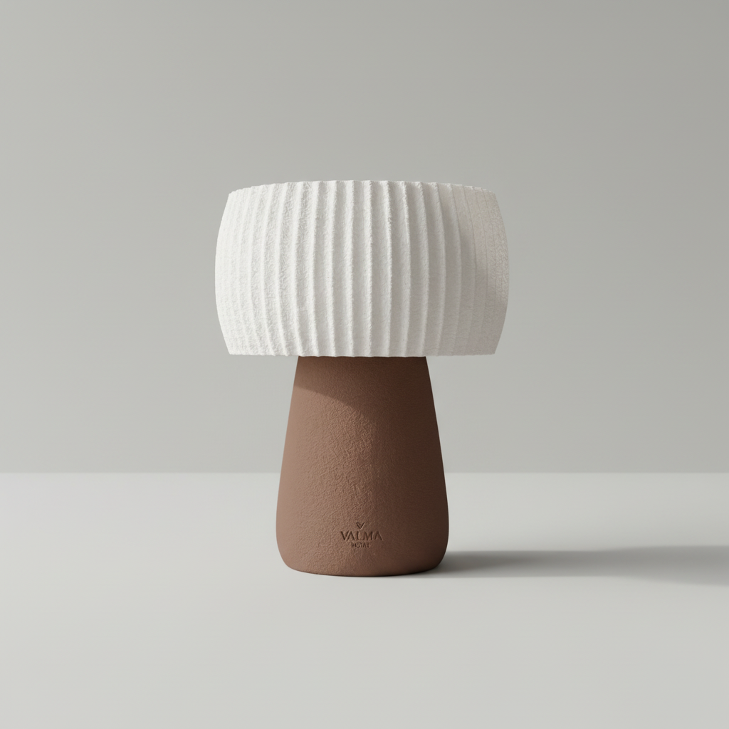 Lámpara de Mesa Nikkō — iluminada en un salón