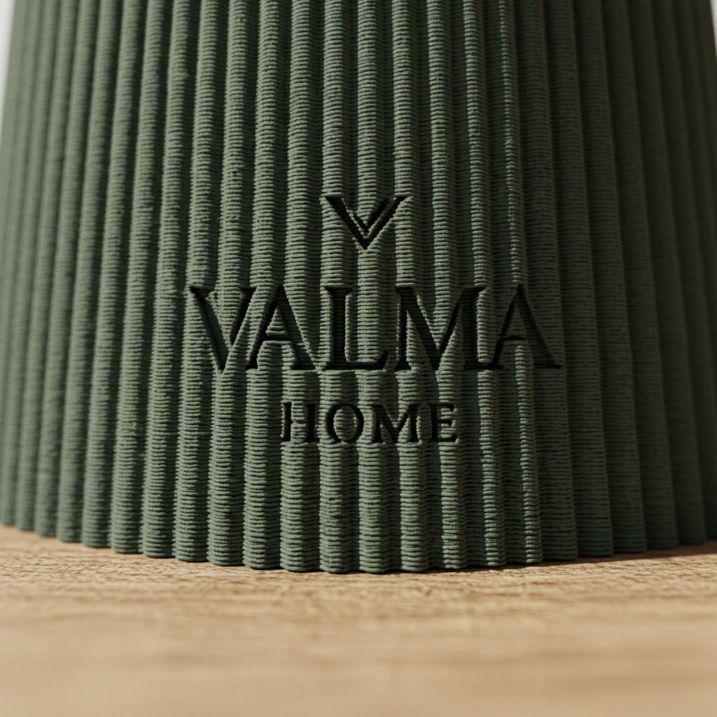 Lámpara de Mesa Senkō — detalle de la textura